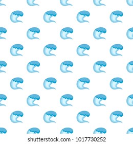 Wave surfing pattern seamless in flat style for any design