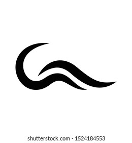wave swoosh logo icon template, wave swoosh vector element