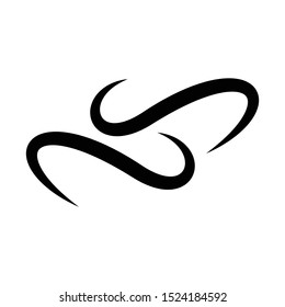 wave swoosh logo icon template, wave swoosh vector element