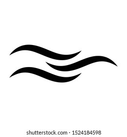wave swoosh logo icon template, wave swoosh vector element