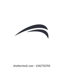 Wave swoosh logo template
