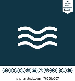 Wave symbol Icon