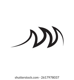 wave symbol icon illustration design