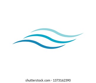  Wave symbol and icon Logo
