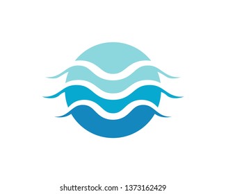  Wave symbol and icon Logo
