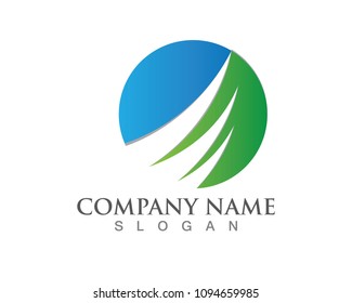 Wave symbol and icon Logo Template vector
