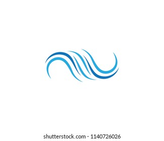 Wave symbol illustration