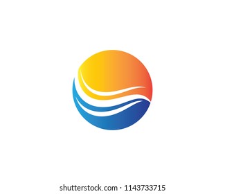 Wave symbol illustration