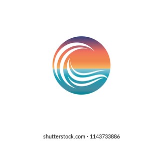 Wave symbol illustration
