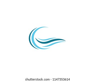 Wave symbol illustration