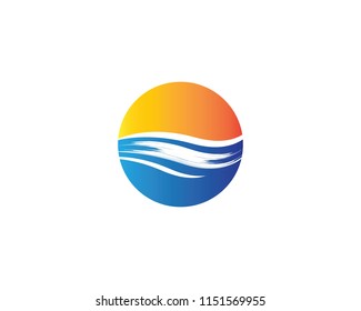 Wave symbol illustration