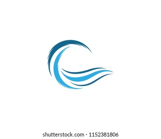 Wave symbol illustration