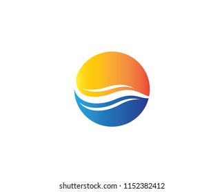 Wave symbol illustration