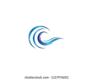 Wave symbol illustration