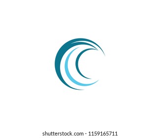 Wave symbol illustration