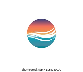 Wave symbol illustration