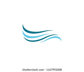Wave symbol illustration