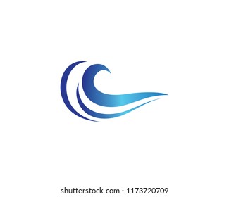 Wave symbol illustration