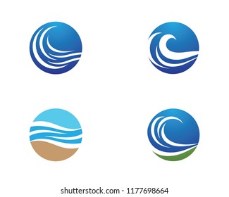 Wave symbol illustration