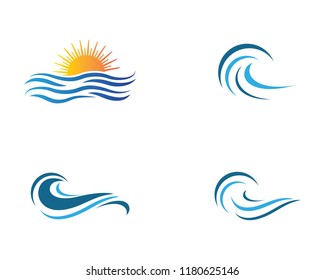 Wave symbol illustration