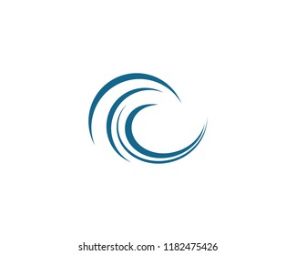 Wave symbol illustration