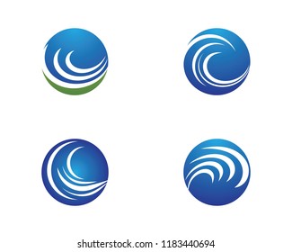 Wave symbol illustration