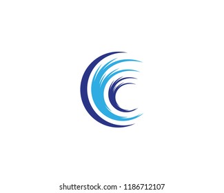 Wave symbol illustration