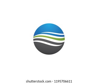 Wave symbol illustration