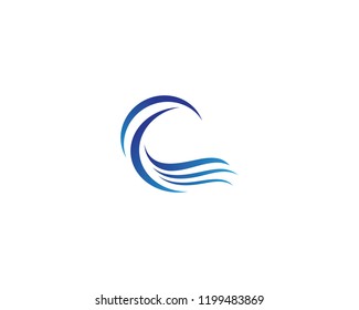 Wave symbol illustration