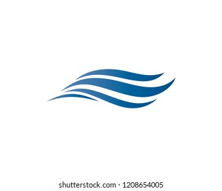 Wave symbol illustration