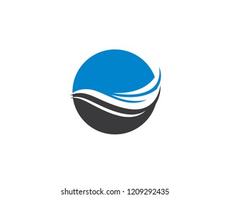 Wave symbol illustration
