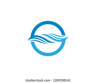 Wave symbol illustration