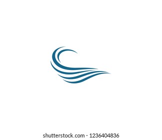 Wave symbol illustration