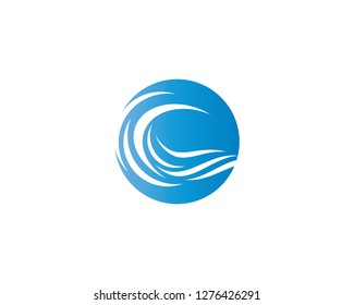 Wave symbol illustration