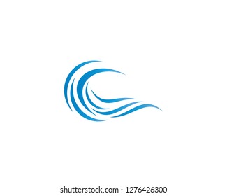Wave symbol illustration