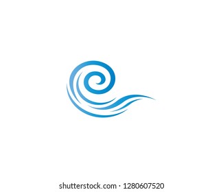 Wave symbol illustration