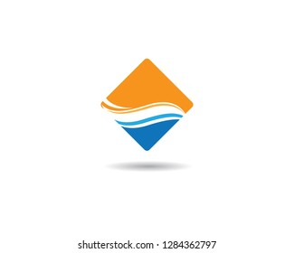 Wave symbol illustration