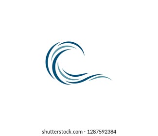 Wave symbol illustration