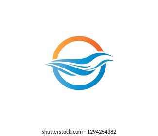 Wave symbol illustration