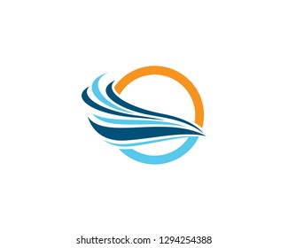 Wave symbol illustration