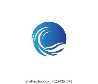 Wave symbol illustration