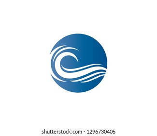 Wave symbol illustration
