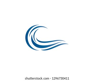 Wave symbol illustration