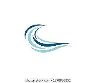 Wave symbol illustration