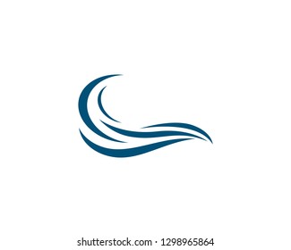 Wave symbol illustration