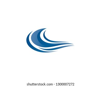 Wave symbol illustration