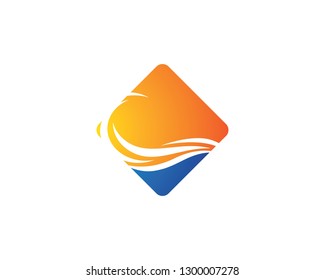 Wave symbol illustration