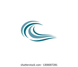 Wave symbol illustration