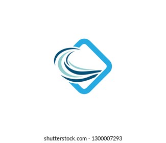 Wave symbol illustration