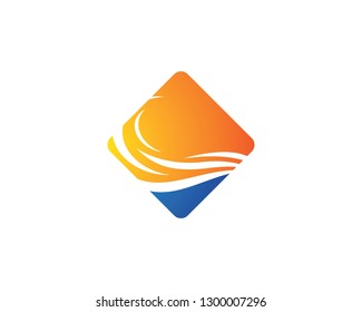 Wave symbol illustration